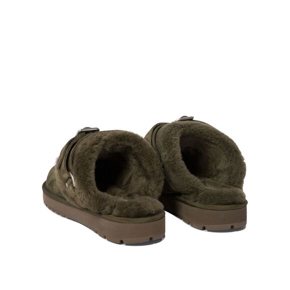 Elegant Mini Suede Slippers with Soft Fur Lining - Picture 4 of 4